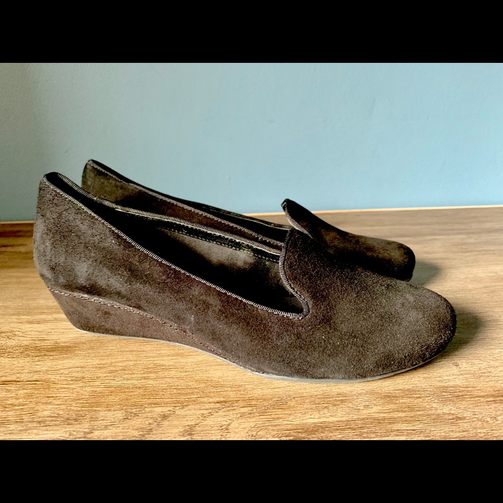 Easy Spirit Black Loafer Wedge Shoes size 6